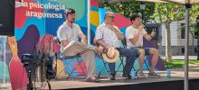 los profesores Adrián Alacreu y Santiago Gascón 